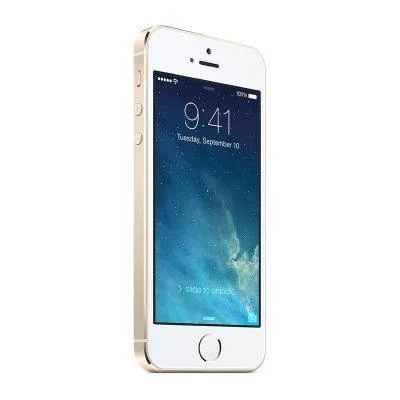gold iPhone 5s standing