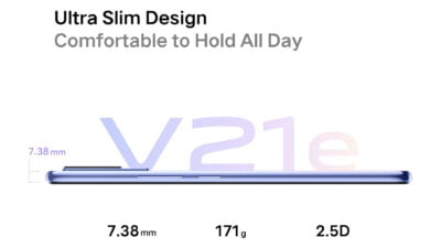 Vivo V21e Design